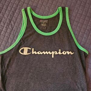 Champion Men's Navy and Grey Vest